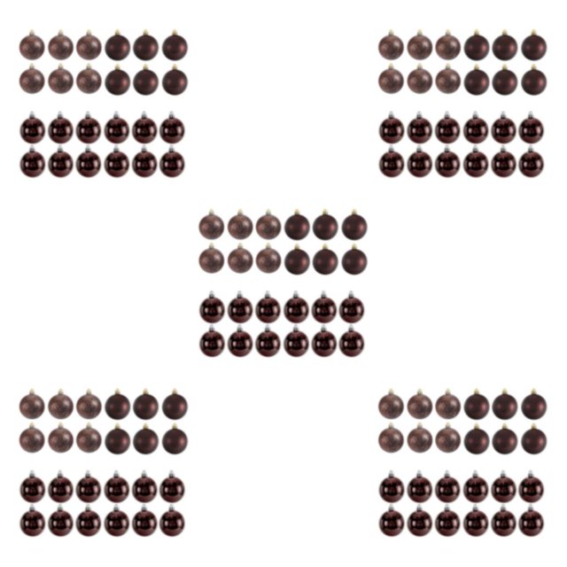 Transemion 24pieces Effective Decoration Balls Easy To Christmas Essentials Durable coffee 5Set