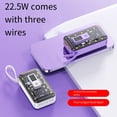 thumbnail image 3 of braveheart ABS Large Capacity 10000 Power Bank Case 5W Fast Charging 22.5W Large Capacity 10000 Power Bank Case white, 3 of 6