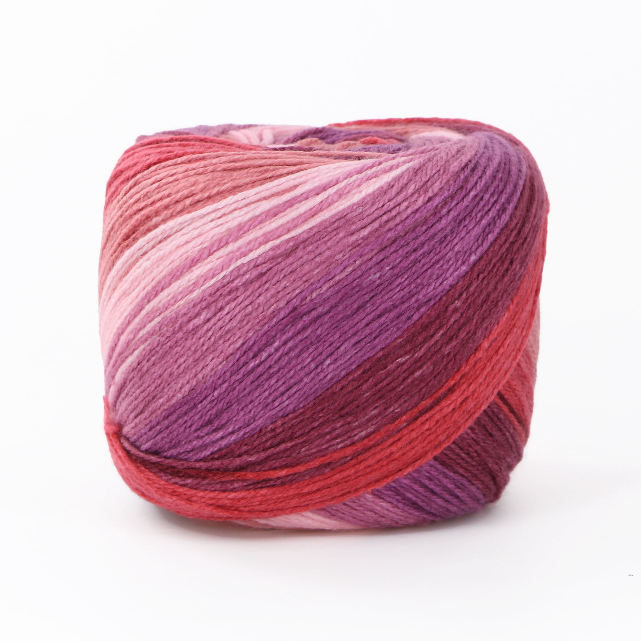 MAINSTAYS Lollipop laine - rouge Variegated, #4 Medium acrylique, 227 g (8 oz)/372 m (406.8 yd)
