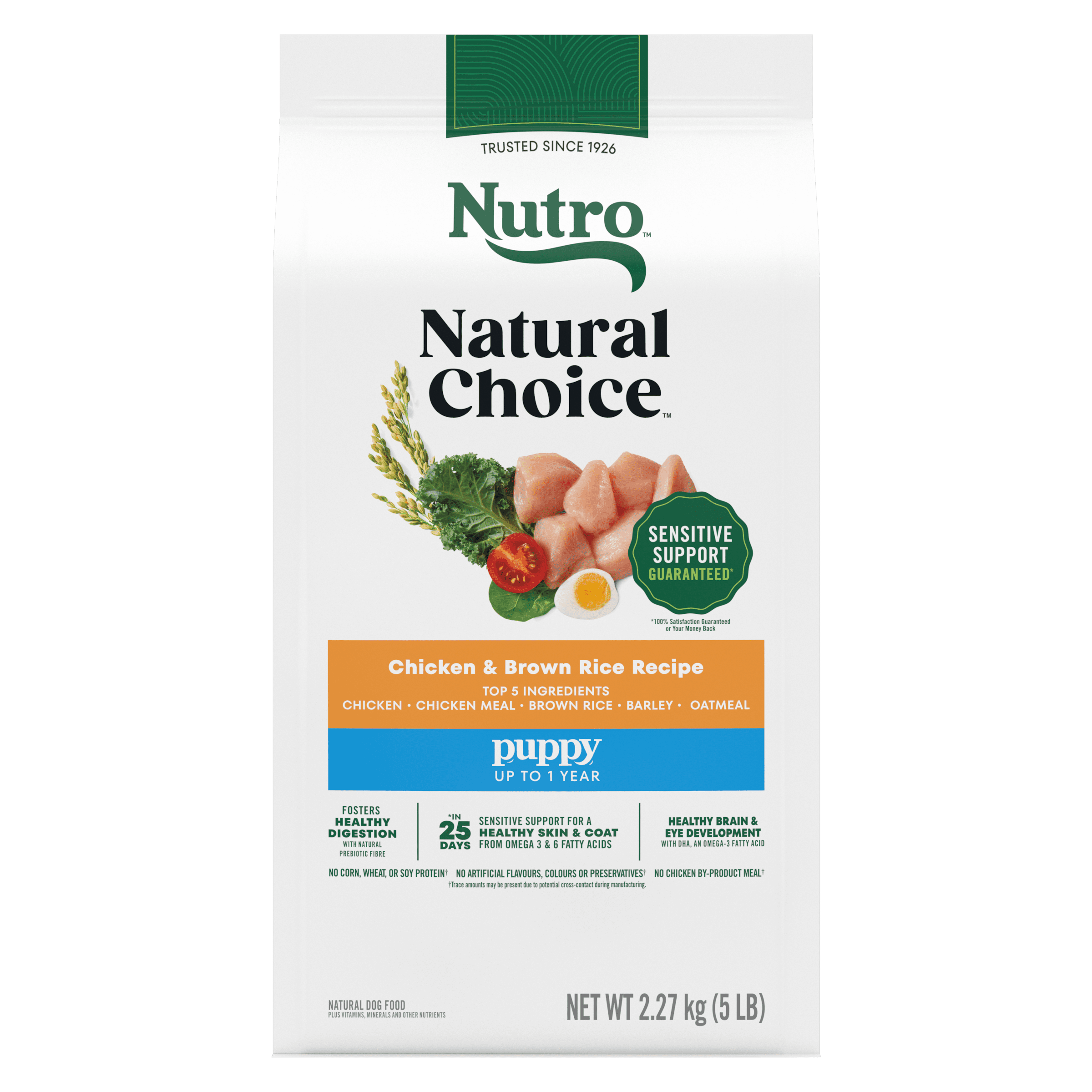 NUTRO Natural Choice Chicken & Brown Rice Puppy Dry Dog Food 4.99kg
