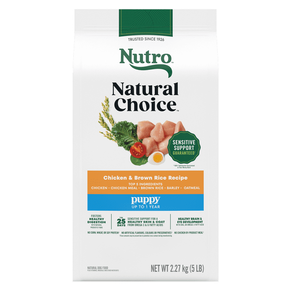 NUTRO Natural Choice Chicken & Brown Rice Puppy Dry Dog Food 4.99kg