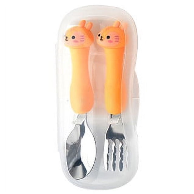 Vaidha tableware set primary school stainless steel tableware cute fork spoon