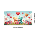 thumbnail image 3 of Heart Balloons Backdrop Background Wall Banner Valentines Day Party Decorations Romantic Celebration Event Decor Wedding Photography Prop, 3 of 4