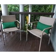 thumbnail image 4 of VargottamIndoor/OutdoorPolyester FabricLumbarPillowCover,All-Weather Waterproof Rectangular Cushion Case for Patio Furniture,12" x 24"Set of 2-Teal Green, 4 of 7