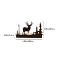 thumbnail image 3 of ZZkhGO Metal Iron Reindeer Candlestick, Christmas Tree Tabletop Decor, Illuminating Candle Holder for Home Fireplace, 3 of 6