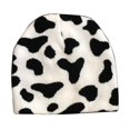 thumbnail image 2 of Chapeau de Bonnet Imprimé Léopard Chaud de Vache Zèbre Mode Douce Hiver pour Femmes, 2 of 7