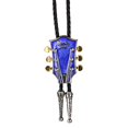 thumbnail image 1 of MERIGLARE Guitare de Musique Country Mode Western Cowboy Rodeo Bolo Tie bola Bleu, 1 of 3