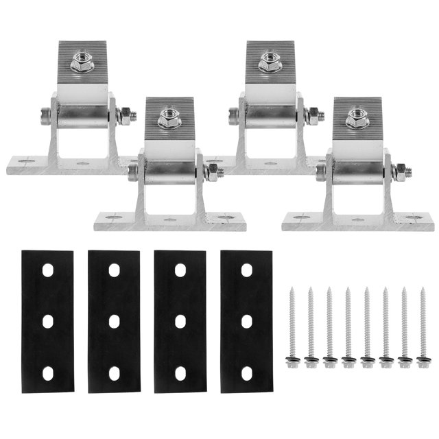 BRIGHTFUFU 4Pcs Solar Panel Tilt Mount for Durable and Rust-Resistant Solar Energy Users 4.13X3.14X2.95in