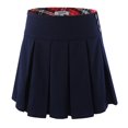 thumbnail image 1 of Bienzoe Jupe d'Uniforme Scolaire pour Fille, Extensible, Plissée, Taille Ajustable, Bleu Marine 14, 1 of 2
