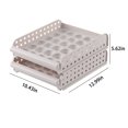 thumbnail image 3 of COFEST Refrigerator Eggs Storage Box Kitchen Eggs Carton Storage and Organization Box Large Capacity Special Eggs Tray Drawer Type Eggs Carton White, 3 of 5