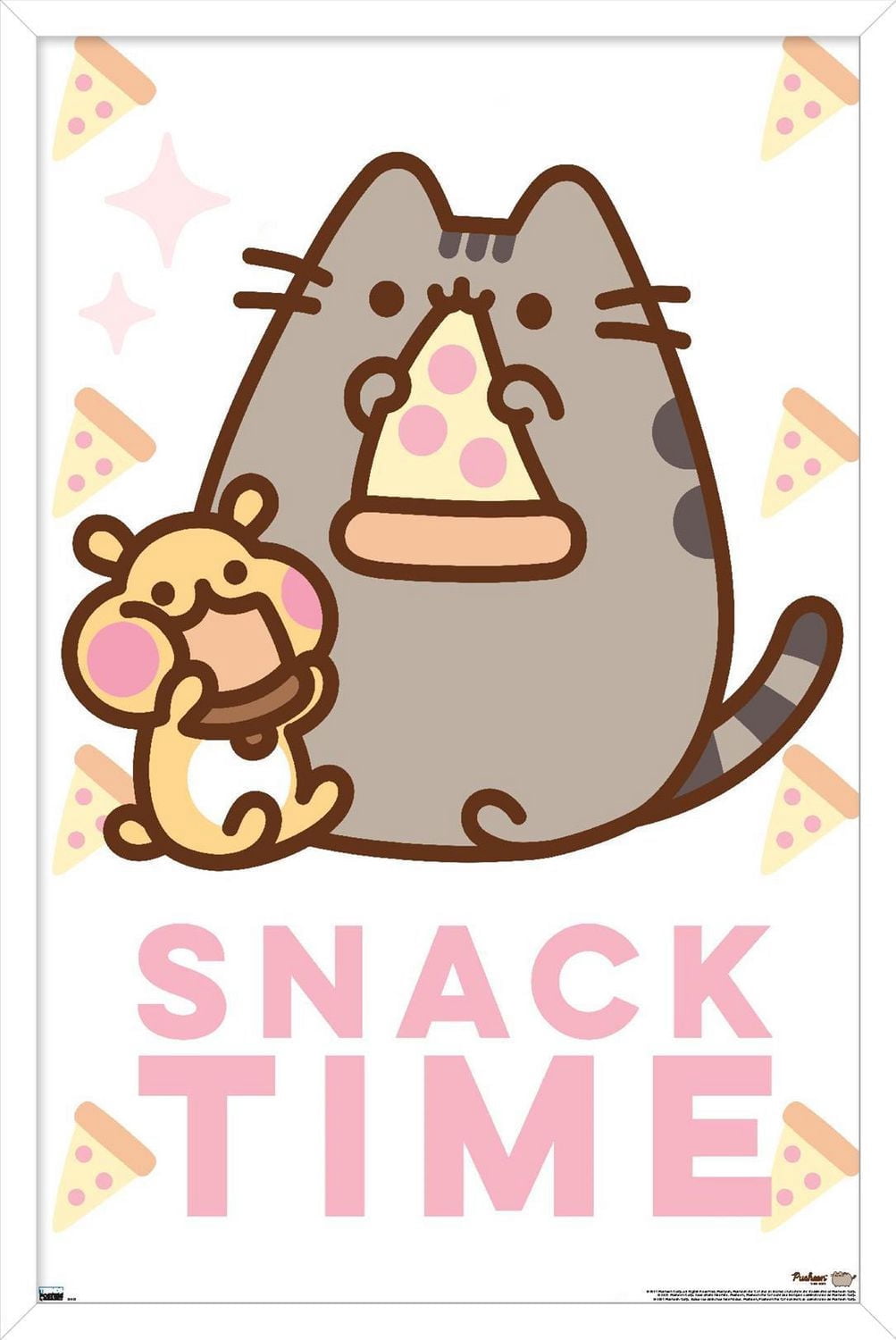 Pusheen - Snack Time Wall Poster, 14.725" x 22.375" Framed