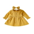 thumbnail image 1 of Robe à Manches Longues pour Bébé Fille, Robe de Princesse pour Fête avec Bandeau, Tenue, 1 of 6