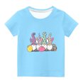thumbnail image 2 of TIMIFIS Garçons Filles T-Shirts Graphiques Chemises de Pâques Unisexes Enfants Col Rond Manches Courtes T-Shirts Enfants Gnomes Mignons Imprimé Œufs T-Shirt, 11 Ans, 2 of 4