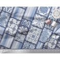thumbnail image 3 of Soimoi Modal Satin Fabric Paisley,Mandala & Quatrefoil Patchwork Decor Fabric Printed Yard 42 Inch Wide, 3 of 3