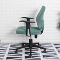 thumbnail image 2 of Baohd Housse de Chaise de Bureau Fendue Imperméable Universelle Lavable Protectrice Verte, 2 of 9