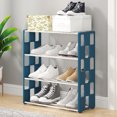 thumbnail image 1 of Kcavykas Clearance Sales Home Storage Organiser Shoe Rack Shoe Rack Storage Organizer with 4 Tiers Metal Shelves for Bedroom Closet Entry Dorm Room, 1 of 8