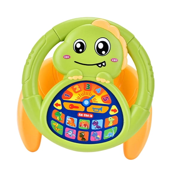 lionlar Volant Jouet pour Enfants Jeu Contrôleur de Conduite Simulée pour la Maison et les Voyages Vert