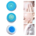 thumbnail image 3 of HILABEE 3 Pieces Facial Brush Heads Set, Wash Face Massaging Head Facial Exfoliator Head Blue, 3 of 8