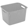 thumbnail image 1 of Sterilite Tall Gray Weave Basket, 1 of 7