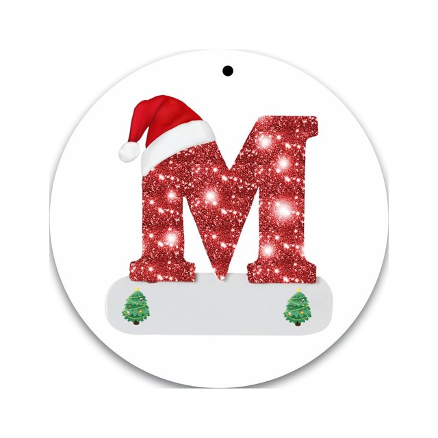 Christmas Alphabet Decorations Personalized for Gift Christmas Tree Hanging Ornament DIY Decorations