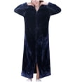 thumbnail image 2 of LSLJS Robe de Mode pour Femmes Peignoir Allongé Garde au Chaud Col à Revers Même Style pour Hommes et Femmes Manches Longues, Peignoirs Cadeaux pour Femmes, 2 of 4