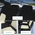 thumbnail image 2 of For 2016-2024 Honda Civic FH Group Neoprene Custom Fit Car Seat Covers Waterproof  - Rear Beige, 2 of 4