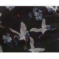 thumbnail image 4 of oneOone Georgette Viscose Fabric Dot|Floral & Stork Bird Printed Craft Fabric BTY 42 Inch Wide, 4 of 4