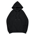 thumbnail image 5 of IMENGL Oversized Winter cotton hooded pullover sweatshirt, Black L, Size M-5XL, 5 of 5
