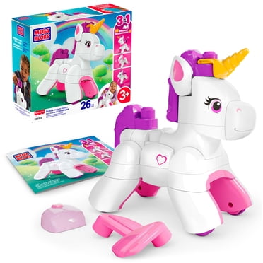 MEGA BLOKS Build & Enchant Unicorn Block Toy (26 Pieces) for Kids - Walmart Exclusive