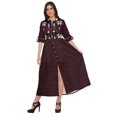 thumbnail image 1 of Moomaya Robe Kurti d'Été à Manches Courtes Imprimée, Tunique Ligne A pour Femmes, 1 of 5