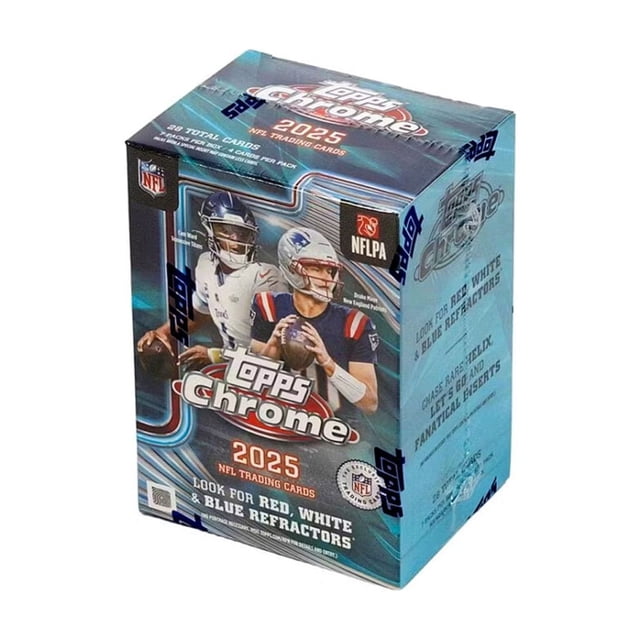2025 Topps Chrome NFL Cartes de Football - Boîte Valeur