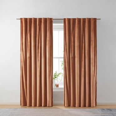 Better Homes & Gardens Panneau de Rideau Occultant en Velours avec passe-Tringle, 132 x 213 cm