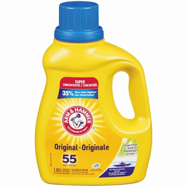Laundry Detergent Liquid Soap, Clean Fresh Scent, 55 Loads