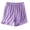 Purple, variant on JIUKE Plus Size Shorts for Women Elastic Waisted Loose Soft Lightweight Casual Shorts for Under Dresses