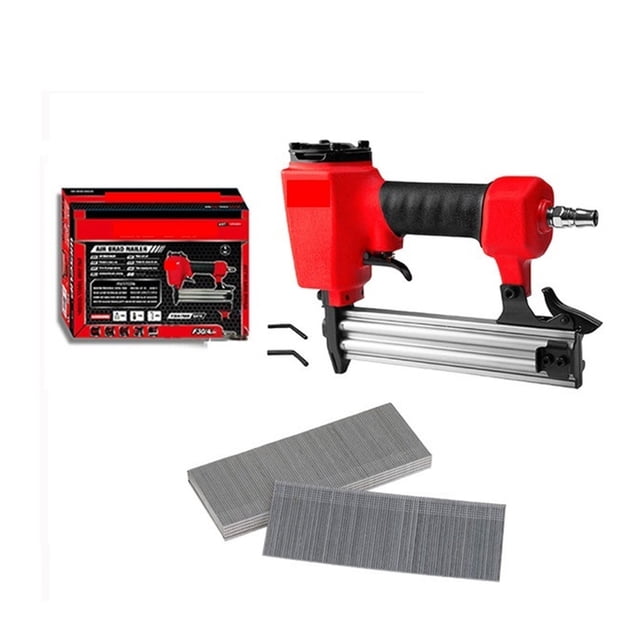 Air Nail Gun Furniture Pneumatic Nailer Construction Stapler Upholstery Tacker Tools With Staples