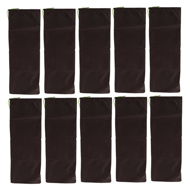 10 Pcs Sacs de Sable Anti-Inondation Sacs de Sable pour Tente Professionnels Vides Résistants à la Pluie à Cordon Sacs de Sable de Contrôle des Inondations pour Maison Porte Garage sous-Sol