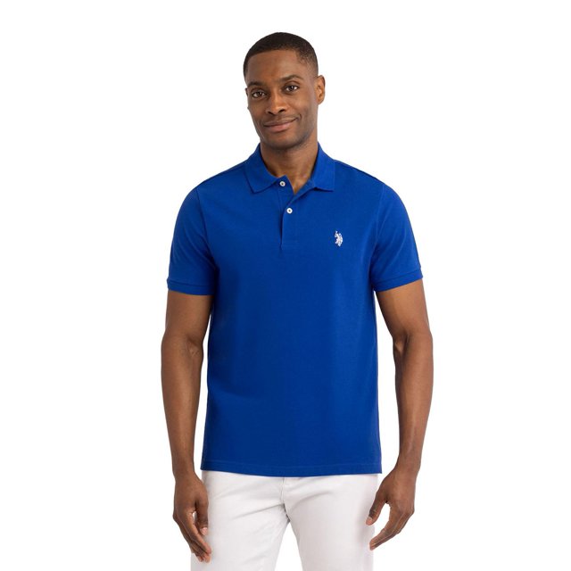 U.S. Polo Assn. Men's Solid Interlock Short Sleeve Polo