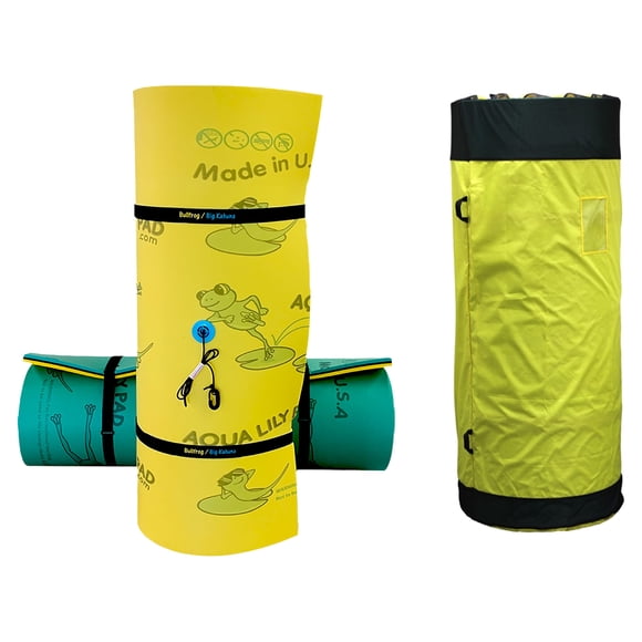 Aqua Lily Pad Île Flottante Originale en Mousse, Ensemble avec Sac de Rangement en Nylon
