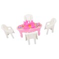 thumbnail image 1 of Table à Manger de Maison de Poupée Chaises 1:16 Plastique Haute Simulation Table Miniature Chaises pour Décoration DIY, 1 of 8