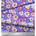 thumbnail image 3 of Soimoi Poly Georgette Fabric Cosmos Floral Printed Craft Fabric by The Yard 52 Inch Wide, 3 of 3