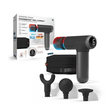 Sharper Image® Powerboost® Pro+ Compact Hot & Cold Percussion Massager