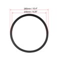 thumbnail image 2 of Unique Bargains Black 10 Inch EVA Foam Audio Speaker Edge Surround Rings Replacement Parts for Speaker Repair, 2 of 3