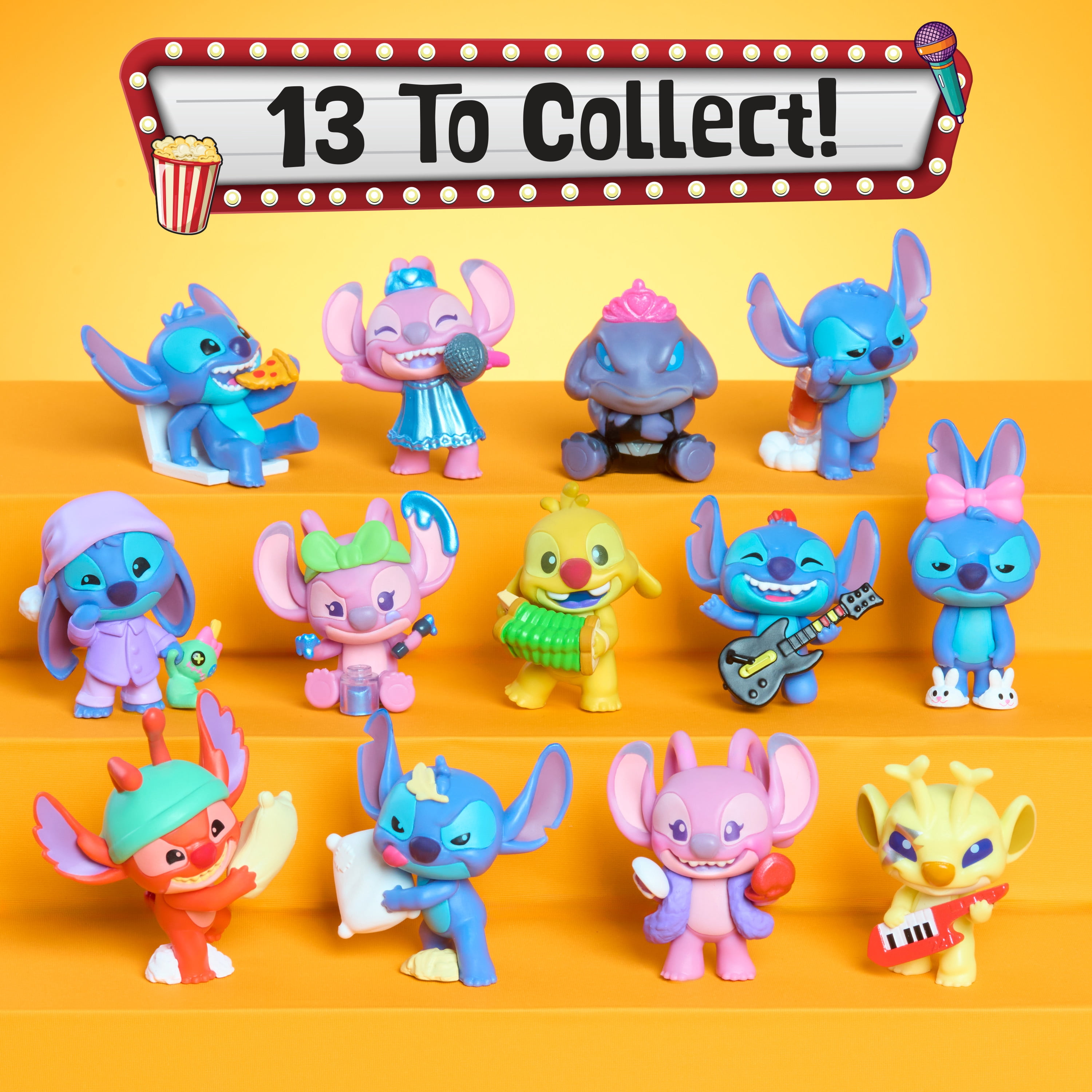 Disney Stitch Friday Night Fun – Capsules surprises avec mini-figurines à collectionner (5 cm), dès 3 ans