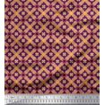thumbnail image 1 of Soimoi Cotton Duck Fabric Check & Moroccan Ethnic Printed Fabric 1 Yard 56 Inch Wide, 1 of 3
