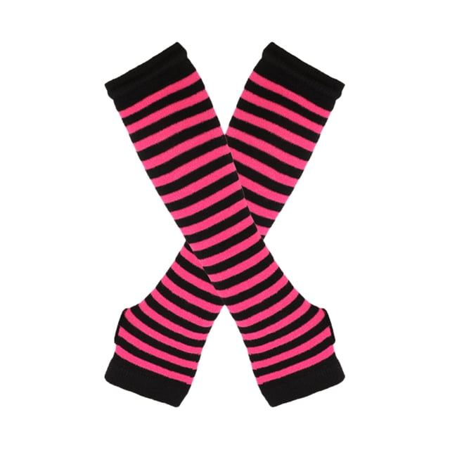 letairis Complete Wardrobe Versatile Socks With Long Gloves Set Comfortable To Wear rose red and black 1Set