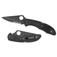 thumbnail image 1 of Spyderco Knives Delica 4 Lockback Black FRN VG10 Steel CombinationEdge C11PSBBK, 1 of 2