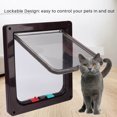 thumbnail image 3 of Spptty Pet Door, Dog Flap, ABS Acrylic Pet Screen Door Window Lockable Waterproof Medium Dog Cat Flap, 3 of 8