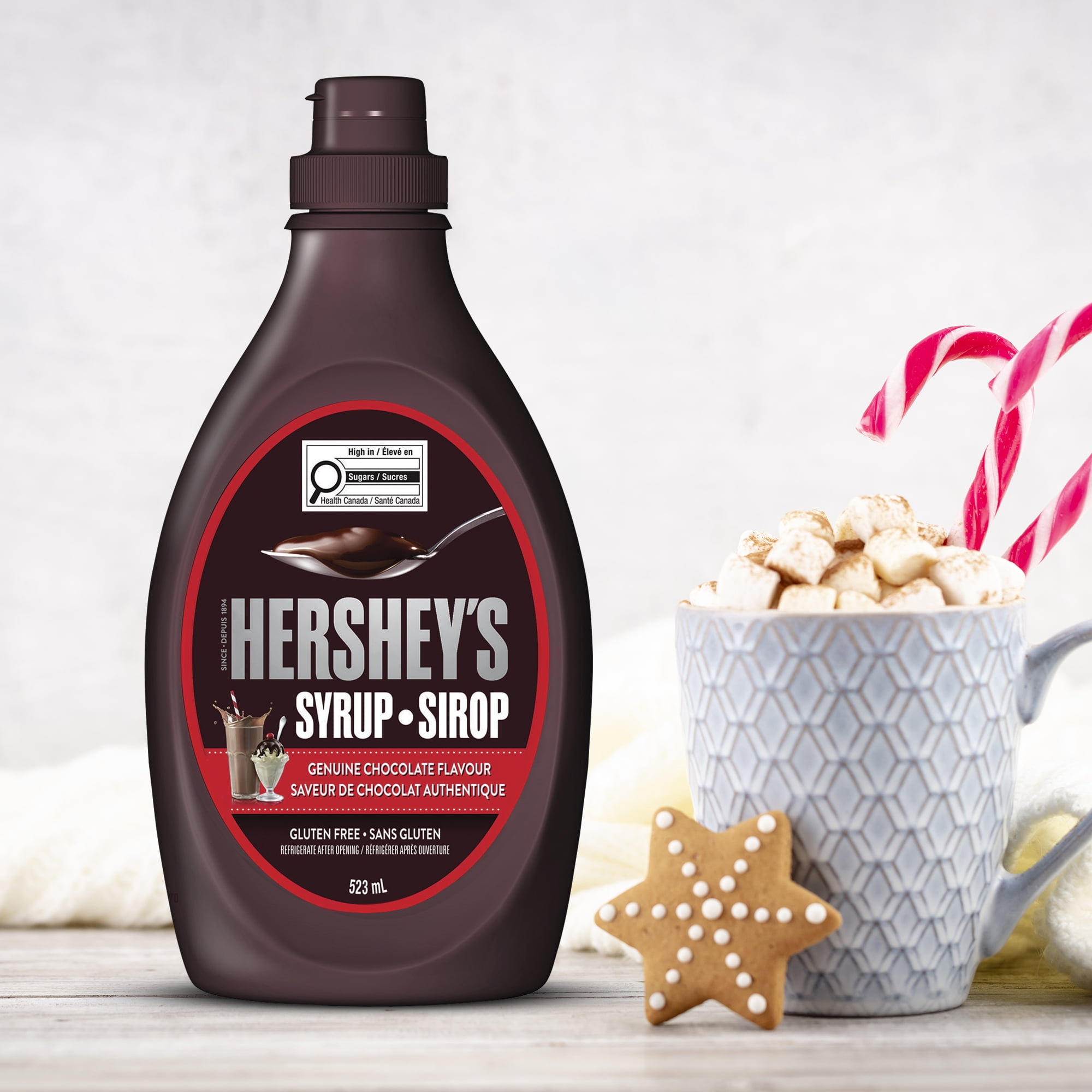 HERSHEY'S Syrup Chocolate, Gluten Free and Kosher, 523mL