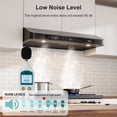 thumbnail image 4 of 30 In. 900 CFM Ducted Under Cabinet Range Hood In Black Stainless Steel With Dishwasher Filter, 4 of 9