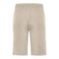 thumbnail image 4 of Plebaso Mens Shorts Summer Beach Shorts with Drawstring Solid Color Lightweight Vacation Pocket Shorts, 4 of 6